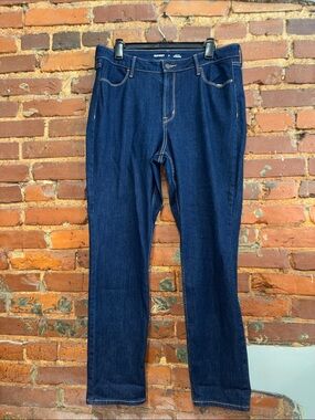 Old Navy High Rise Straight Dark Wash Denim Jeans Size 14